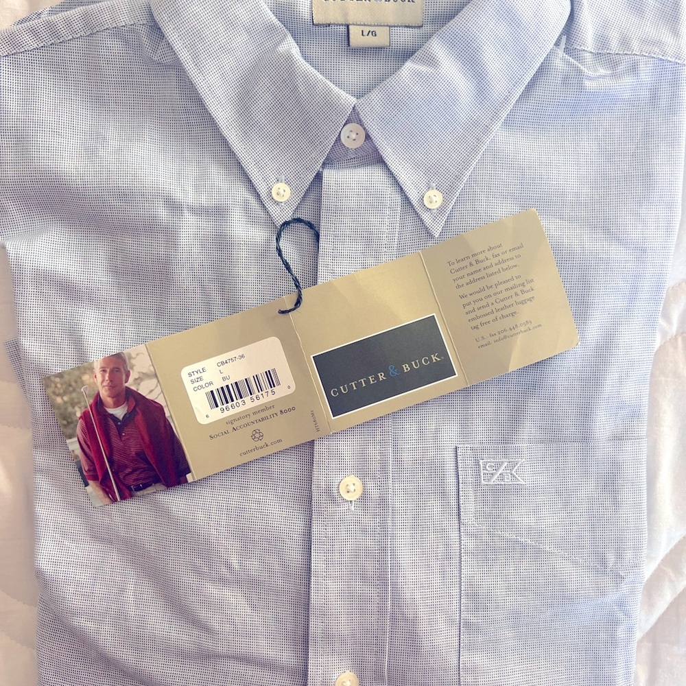 Cutter & Buck long sleeve, cotton shirt